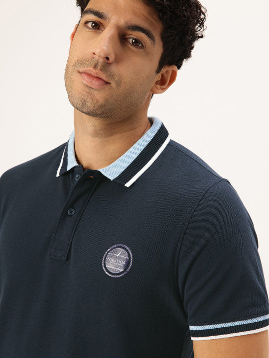 Men's Classic Fit Polo Collar Cotton T-Shirt