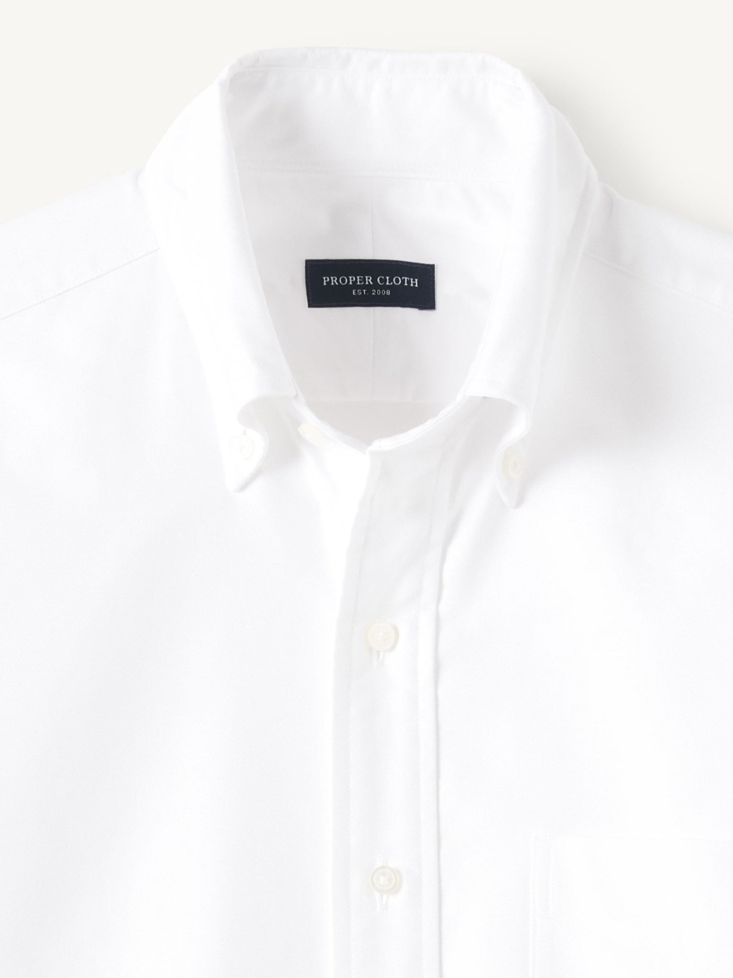 Men’s White Oxford Button-Down Shirt – Classic Long Sleeve Cotton Dress Shirt with Chest Pocket (S–6XL)